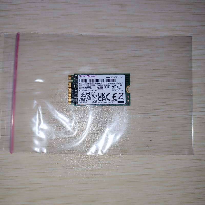 Union Memory 256GB M.2 NVMe SSD PCIe Gen3 RPJTJ256MEE1OWX