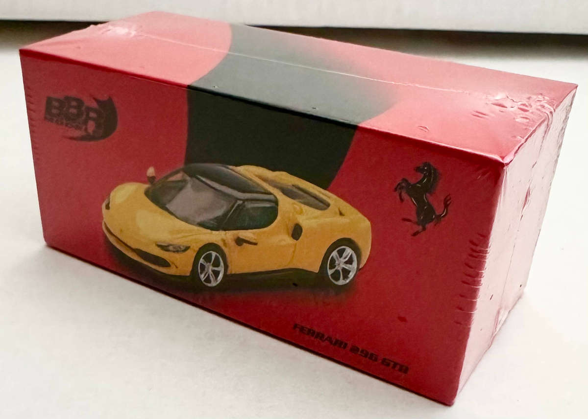 BBR #64005 - Ferrari 296 GTB (Giallo Modena) - Premium 1/64 scale model