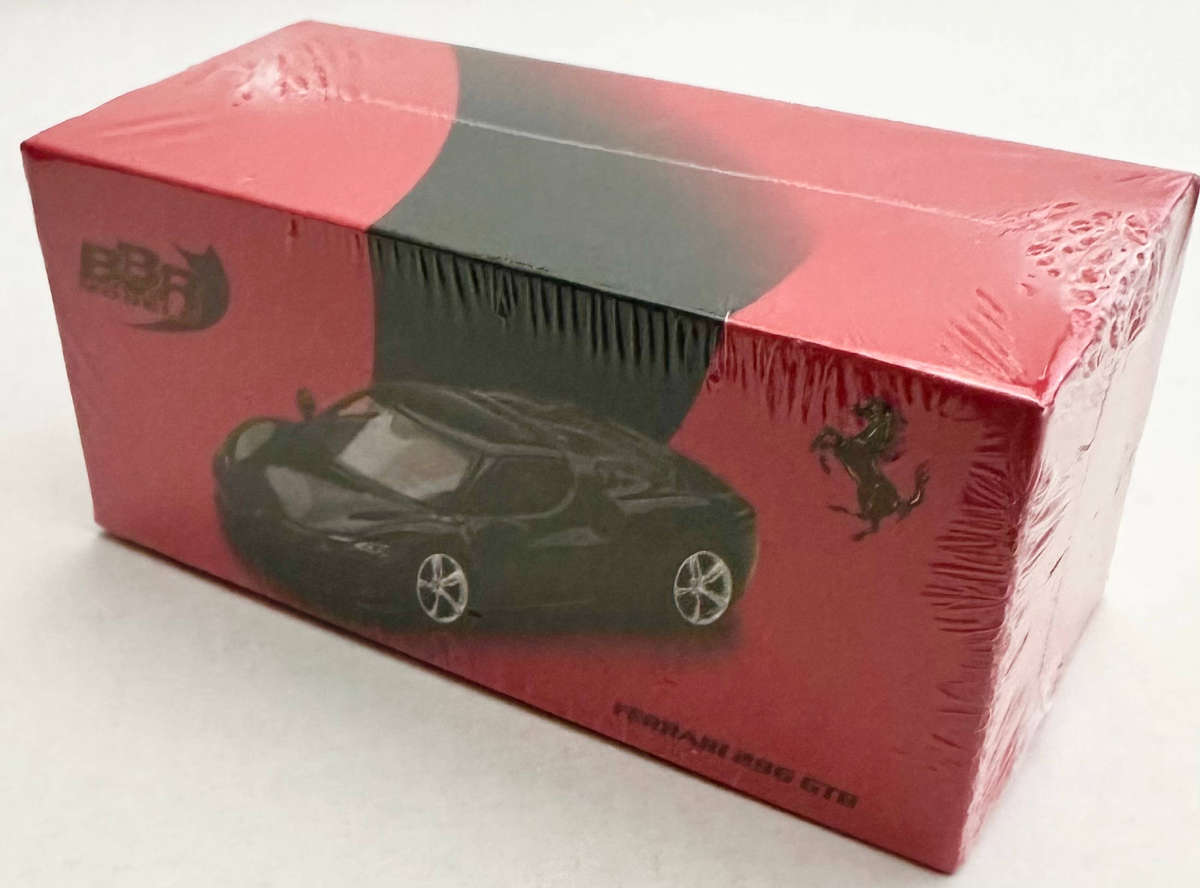 BBR #64003 - Ferrari 296 GTB Nero Daytona - Premium 1/64 scale model