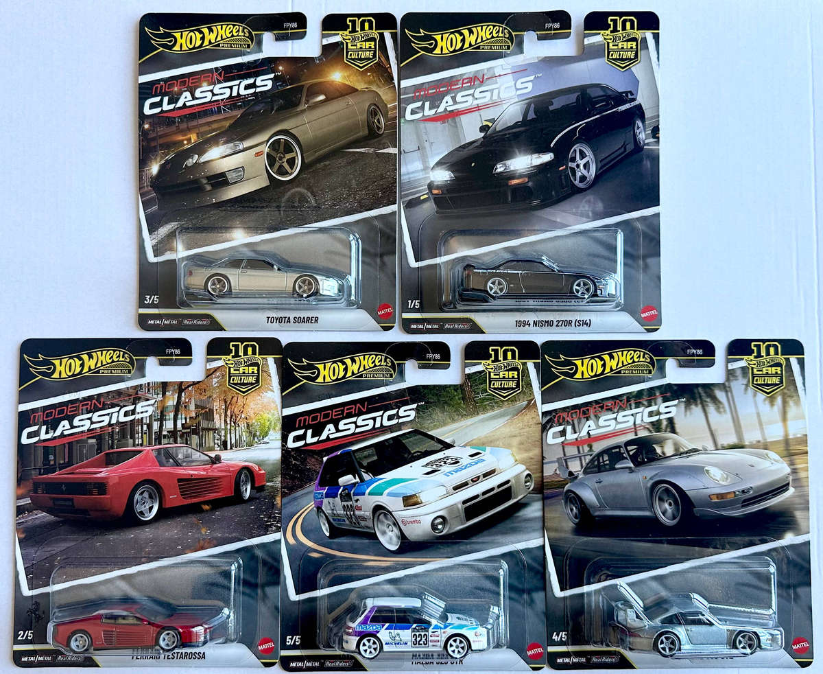 Hot Wheels - Modern Classics - Full Set of 5 1/64 scale models