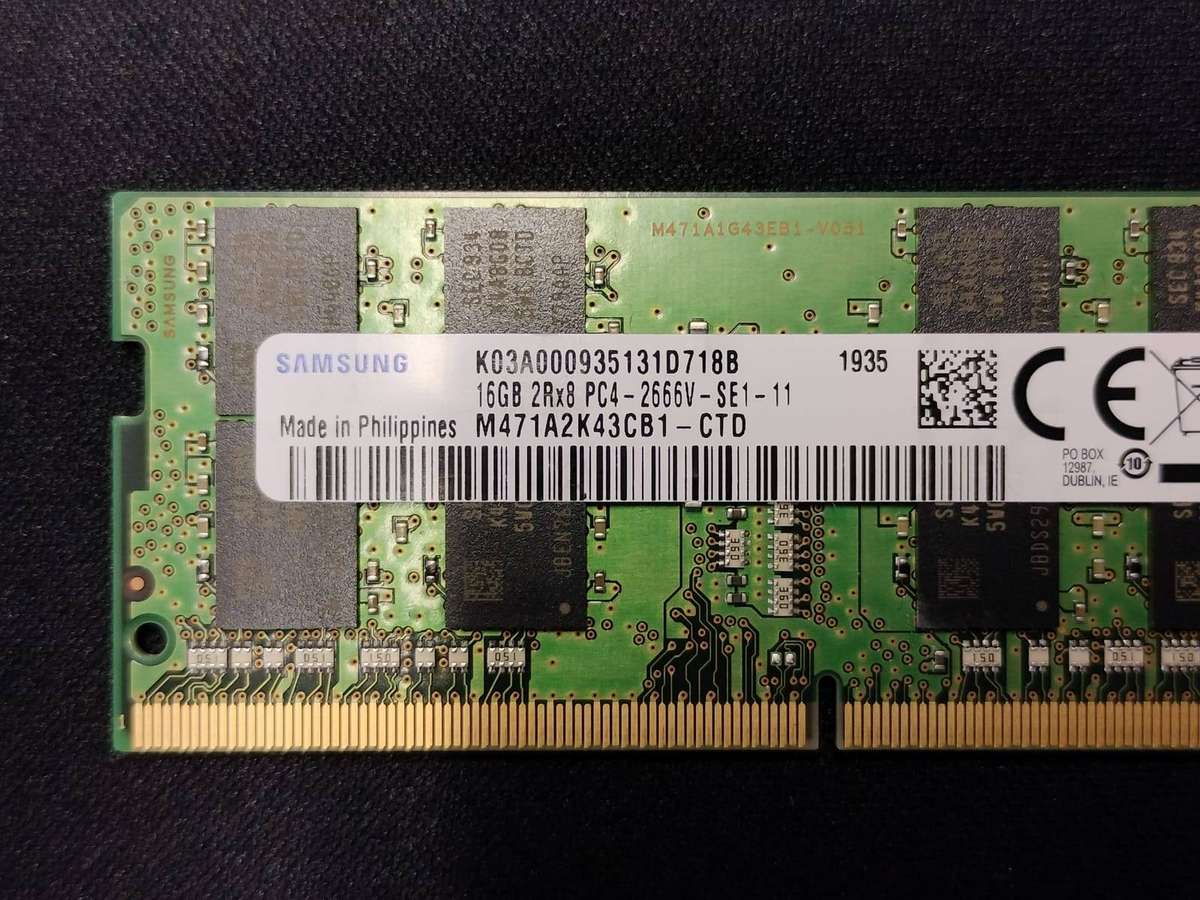 16gb DDR4 Laptop RAM SODIMM 2666MHz