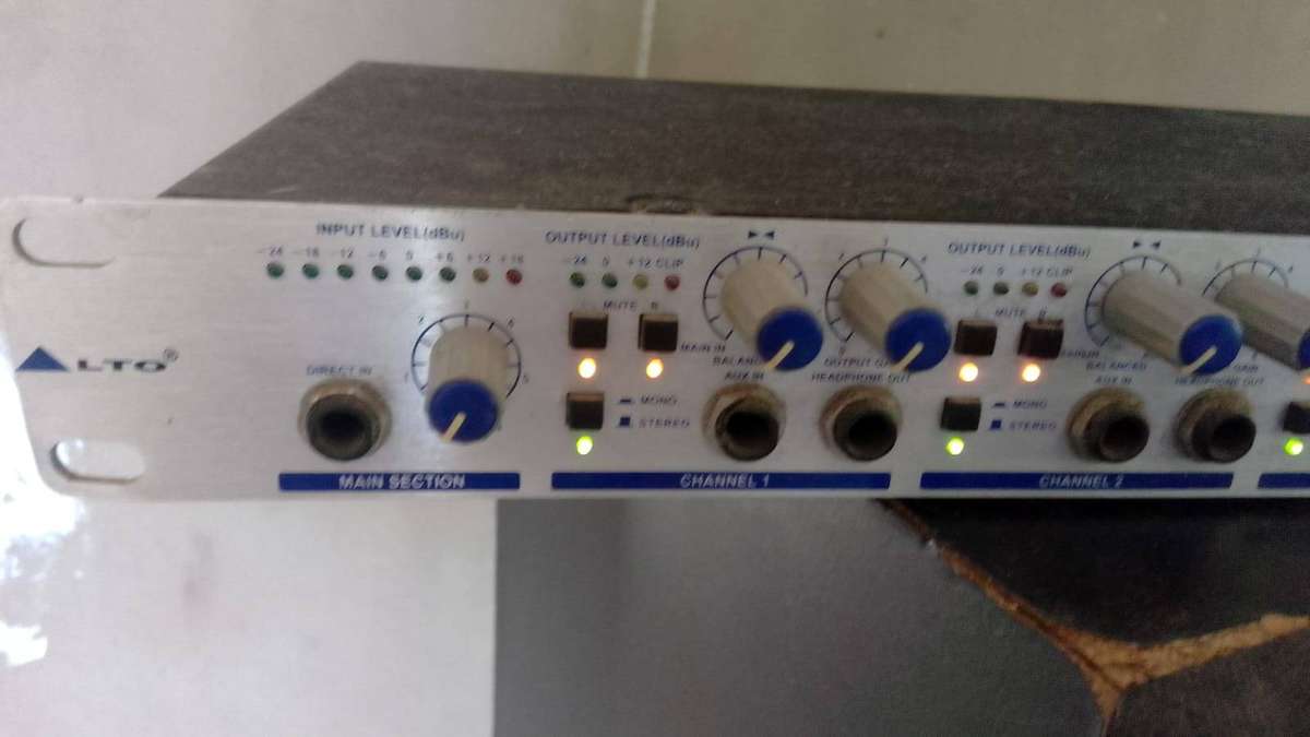 Alto Professional HPA6 6-Channel Stereo Headphone Amplifier (1RU Rackmount) Perfect for Studio