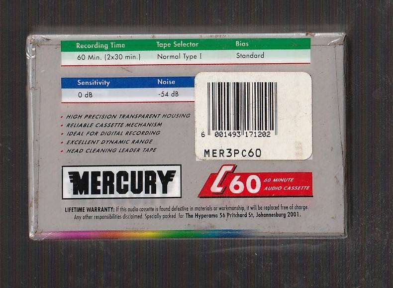 Vintage set of 3 C60 Audio Cassettes still sealed in original packaging