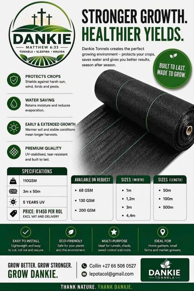 Ground Cover Woven 110gsm, 5% Uv