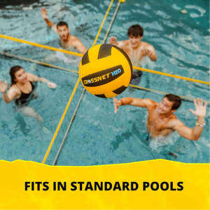 CROSSNET H2O Pool Volleyball Game Set  Floating Net & Ball Swimming Kit