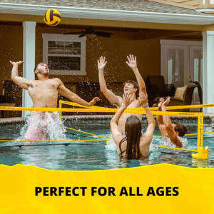 CROSSNET H2O Pool Volleyball Game Set  Floating Net & Ball Swimming Kit