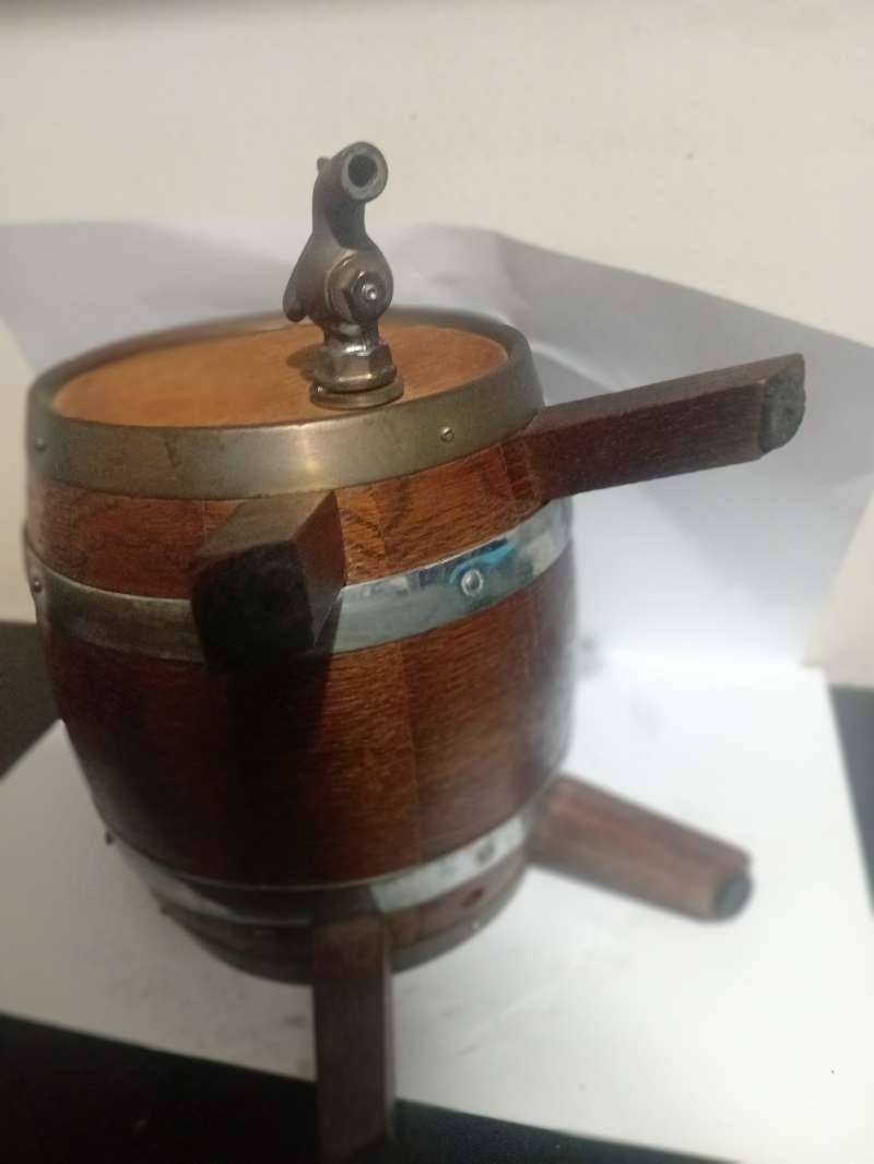 Miniature wine barrel