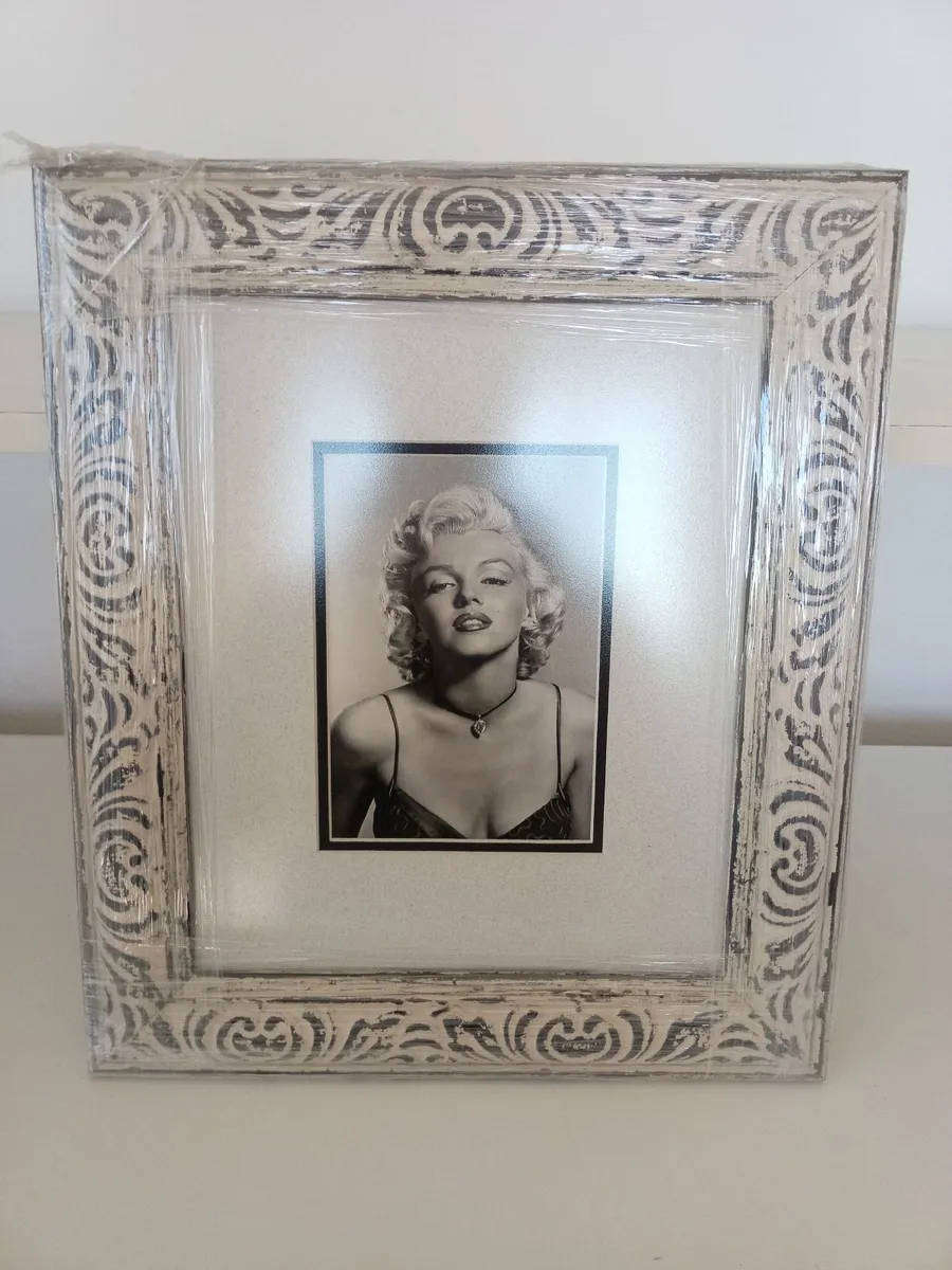 Vintage Framed Black-and-White Portrait