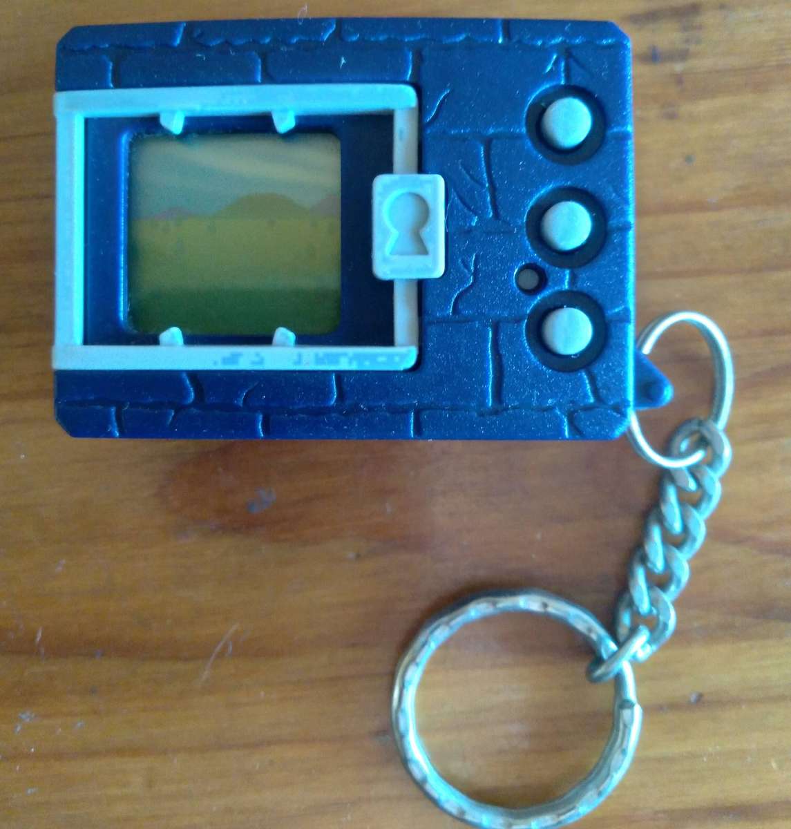 Vintage Bandai Digimon Virtual Pet 1997 Navy Blue Ver 1 Keychain - Tested Working