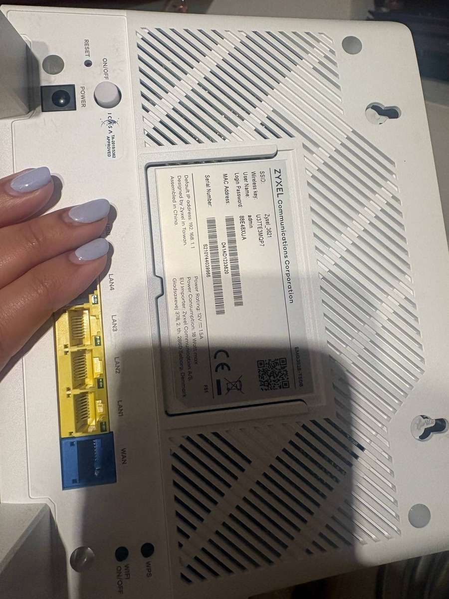 New fibre WIFI router
