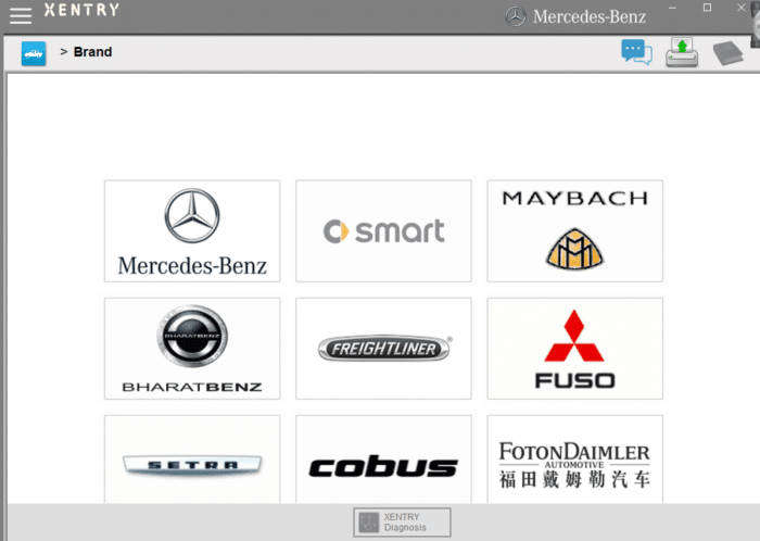MERCEDES BENZ XENRTY DIAGNOSTIC SOFTWARE