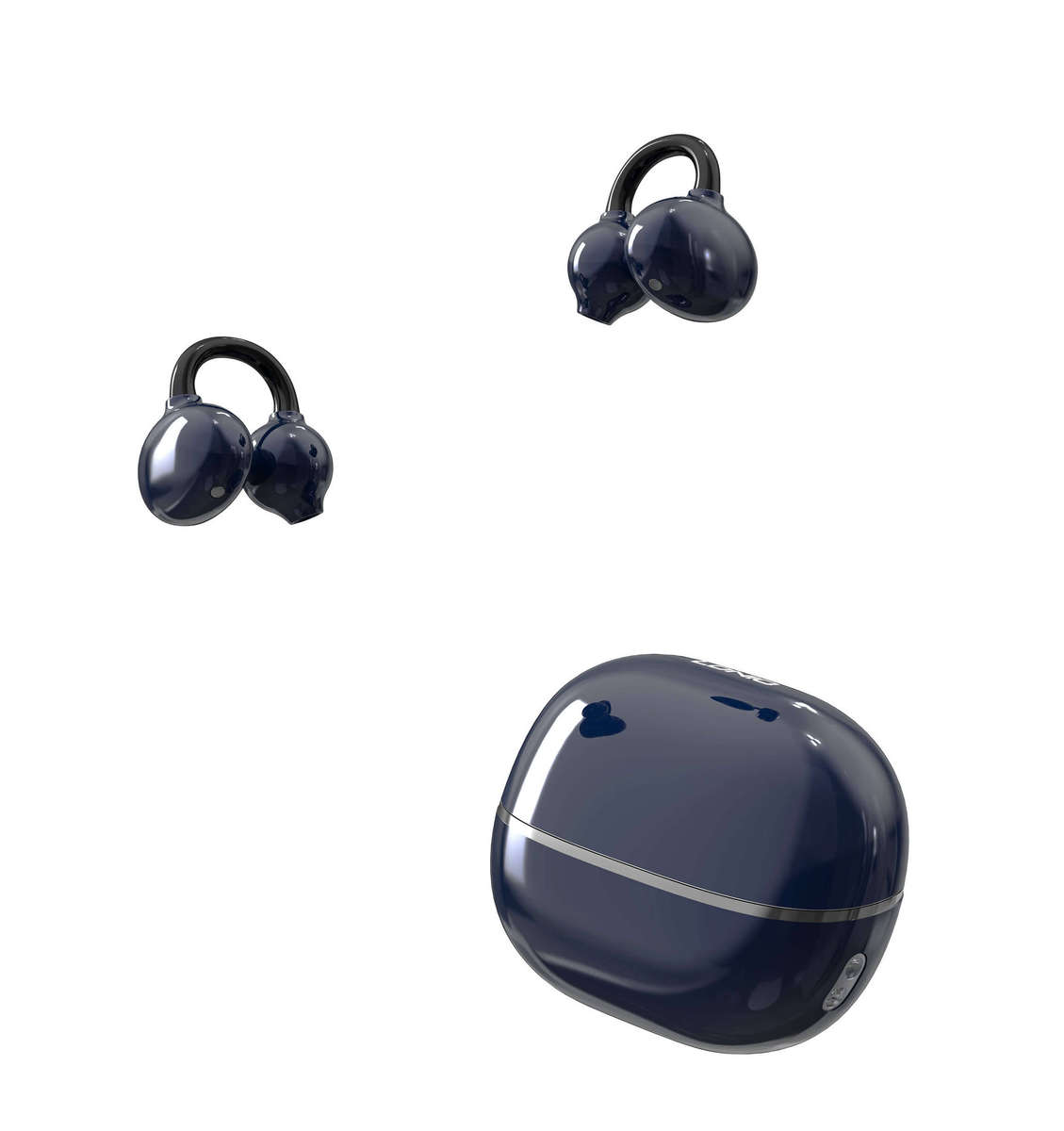 AW LDNIO T09 Wireless Bluetooth Earbuds, Open Ear Clip Design, Noise Reduction, Touch Control