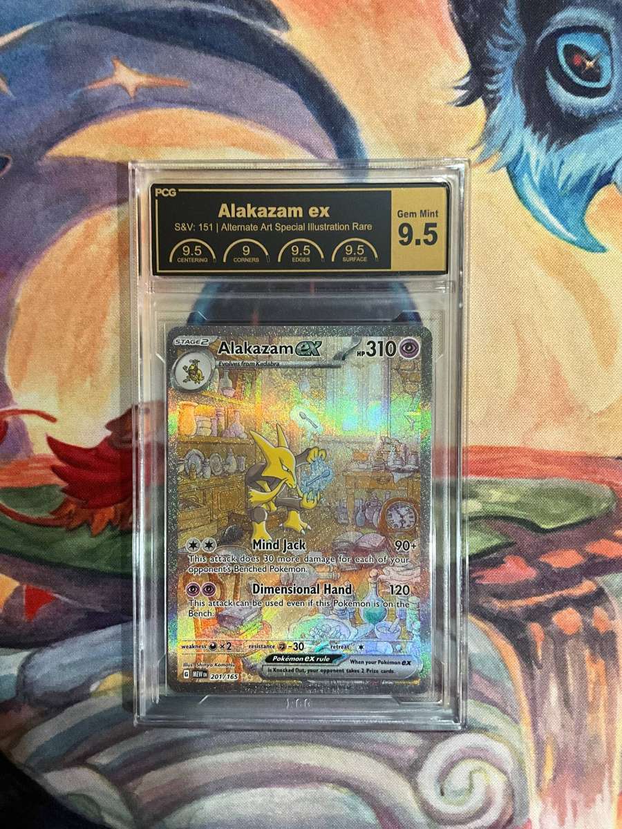 Pokemon Graded TCG | Alakazam ex #201 | Scarlet & Violet 151 | PCG 9.5