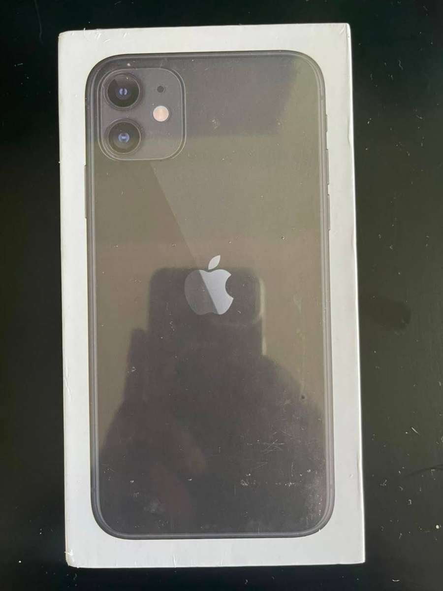 Apple iPhone 11 128GB Black CPO Sealed in Box + FREE Glass screen protector + Back Cover
