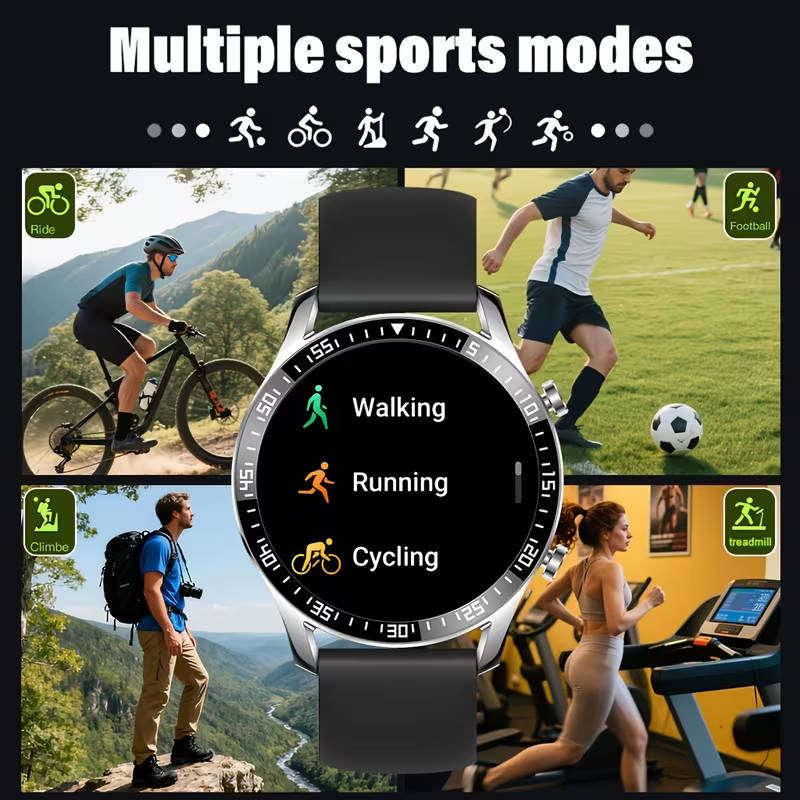 The 2026 New Classic Smartwatch Features an HD Touchscreen, Wireless Calling, Message Notifications,