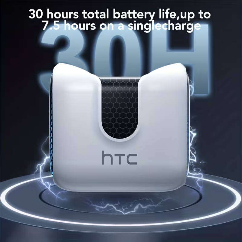 HTC NE49 TWS Wireless Earbuds  Bluetooth 6.0, 131-Language Translator, LED Display - Android iPhone