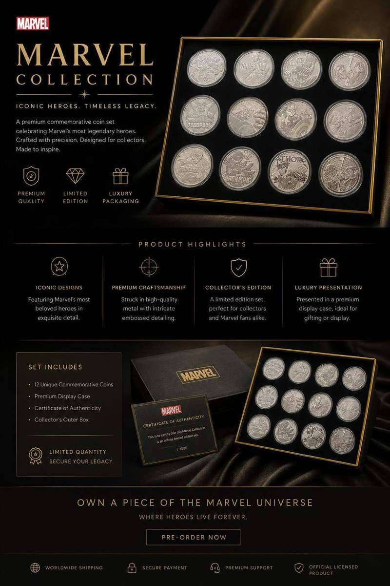 1oz Silver Marvel Coin Collection