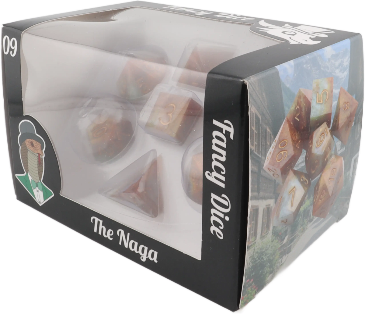 Fancy Dice - Premium resin dice set - The Naga
