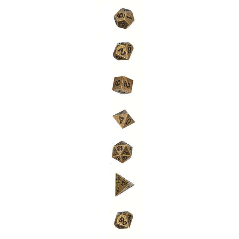 Bronze Pocket Watch Case with Mini Dice