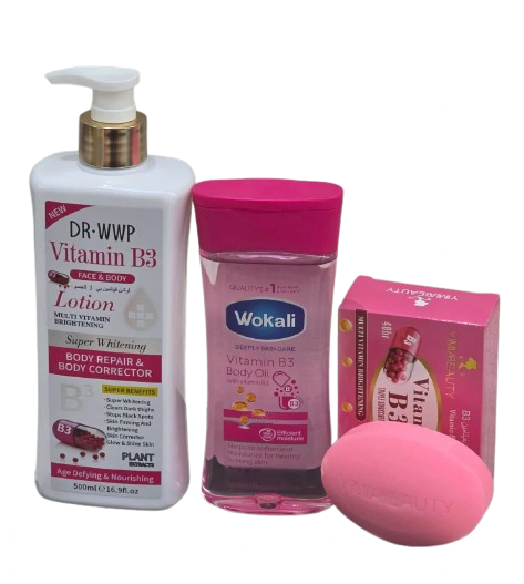 Vitamin B3 skin care combo set