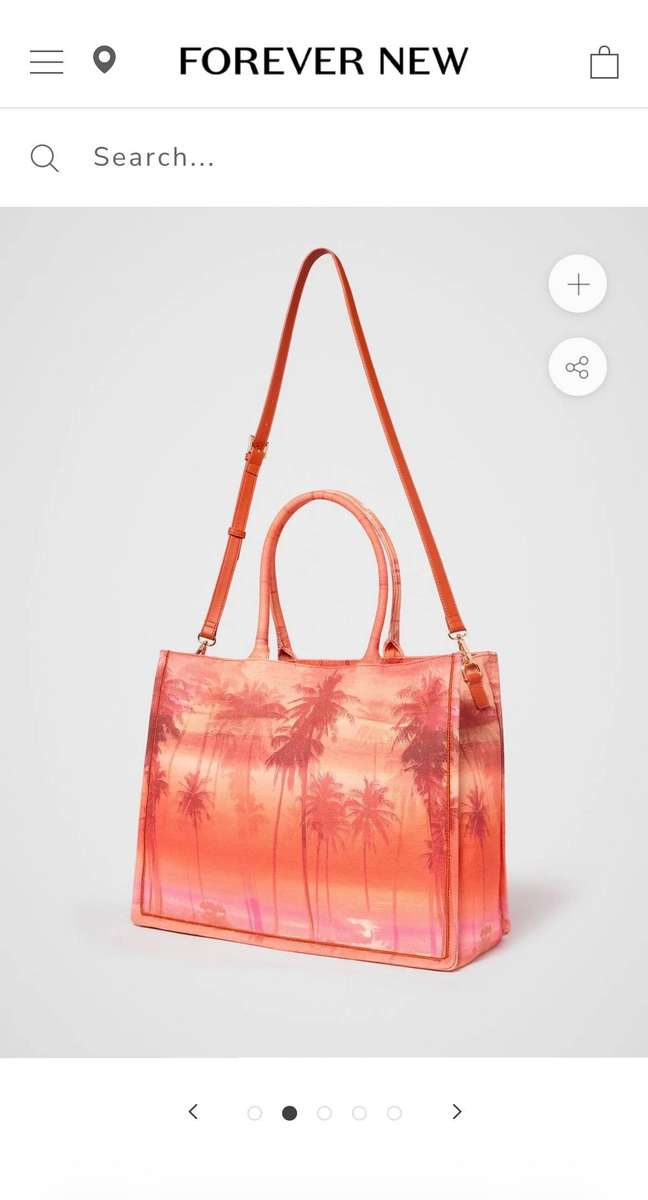 Tropical Print Tote Bag (Brand - Forever New)