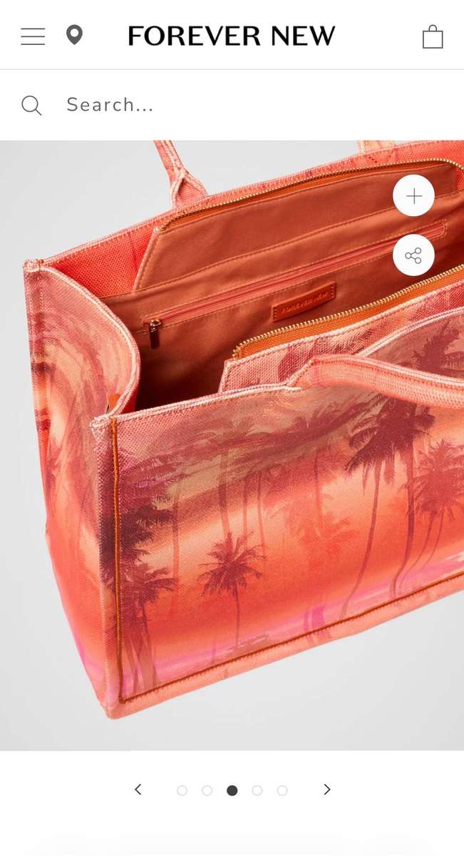 Tropical Print Tote Bag (Brand - Forever New)