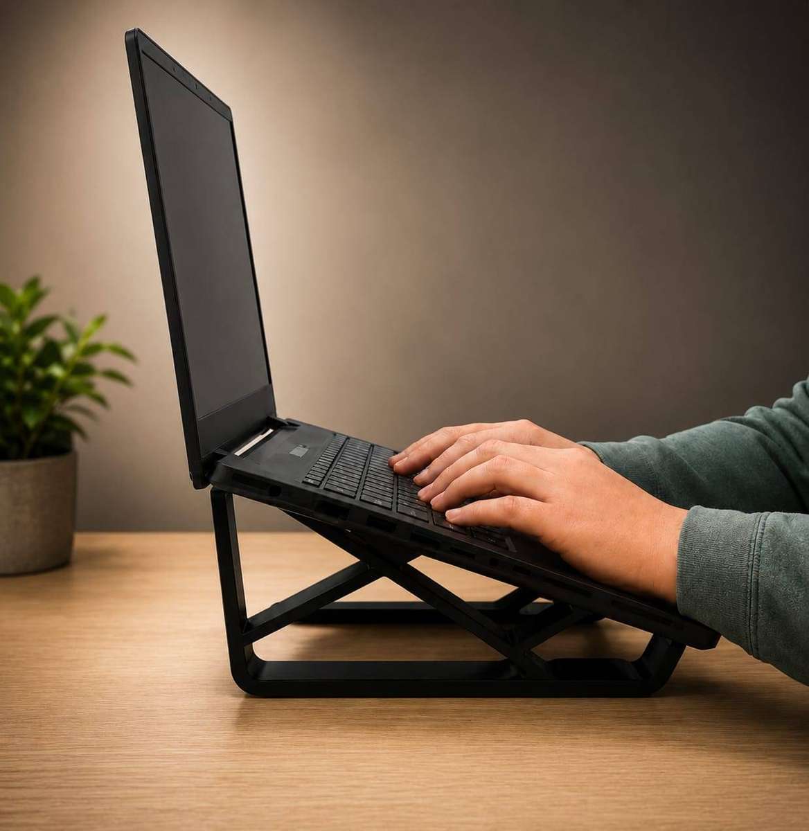 Ergonomic Laptop Stand  Plain | Locally 3D Printed | PETG | SA Made