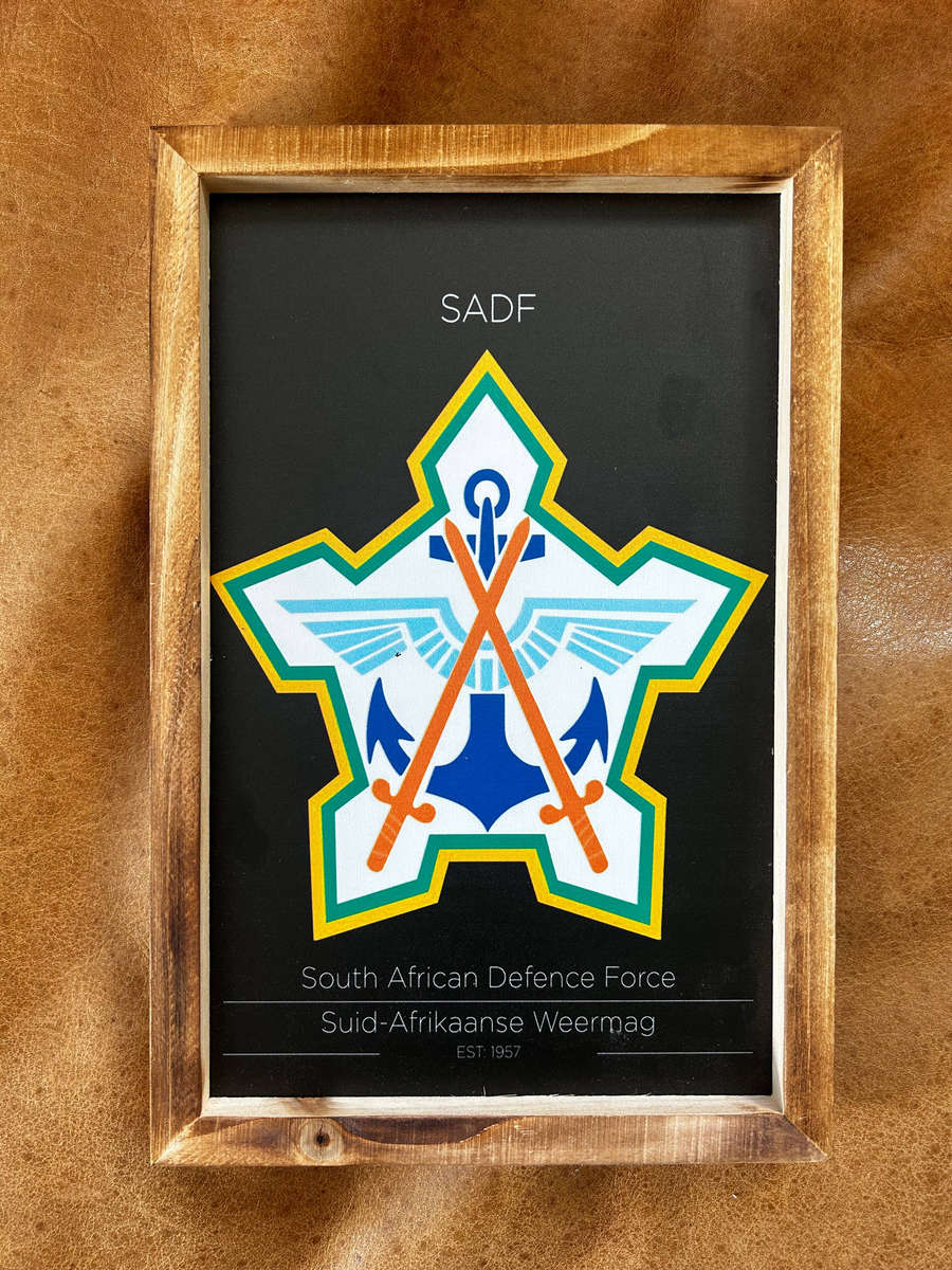 Vintage SADF / SAW Border War Memorabilia Wall Display  South African Defence Force Collectible