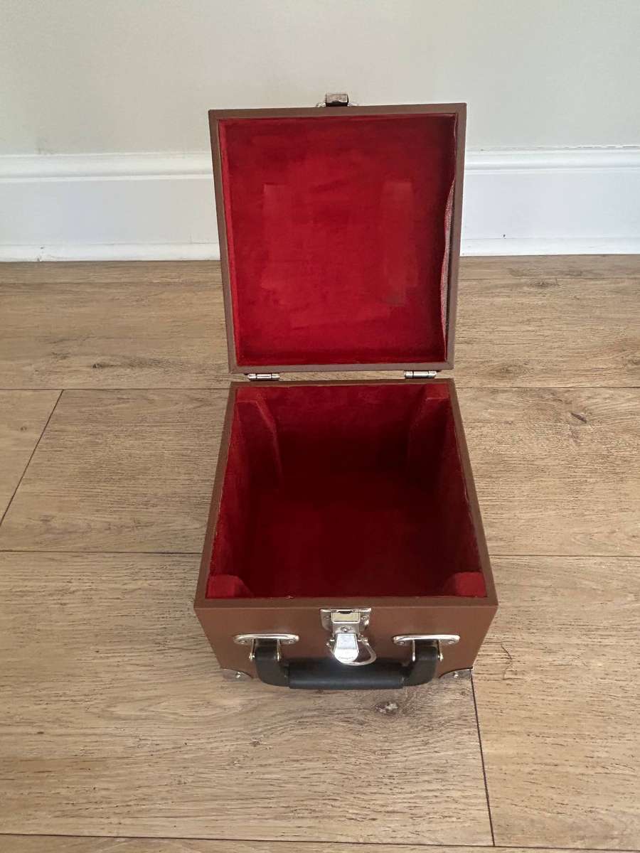 Concertina Box / Case  Red Velvet Interior  For Wheatstone Concertina