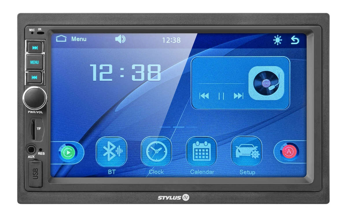 Stylus 7-inch Touchscreen BT Dual USB Mirror Link RDS Receiver