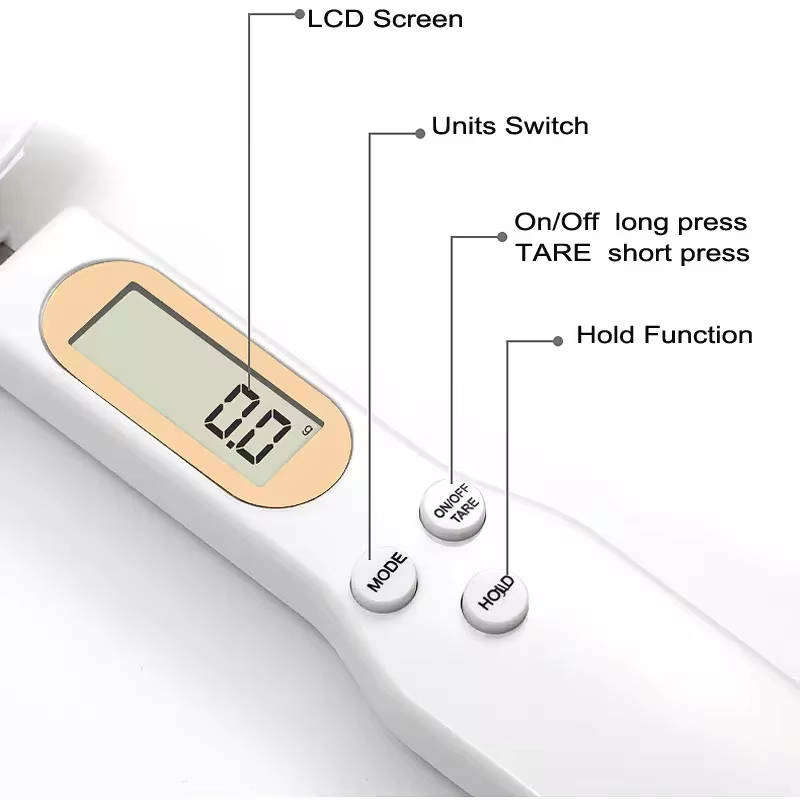 Digital Measuring Spoon Scale with LCD Screen, 23.5cm