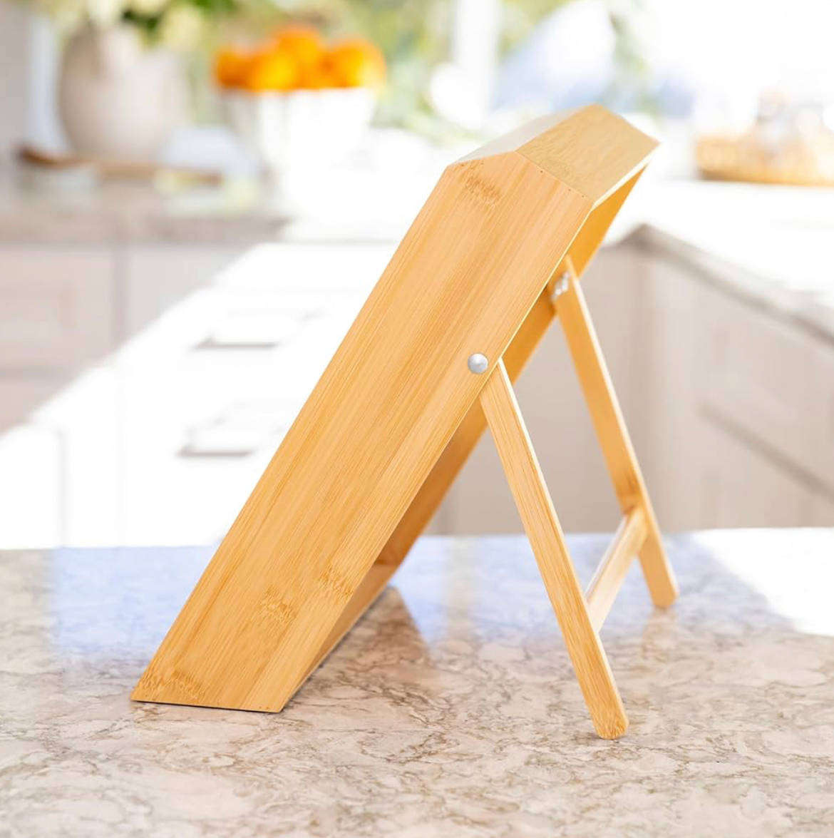 3-Tier bamboo wooden kitchen countertop spice shelf organiser stand