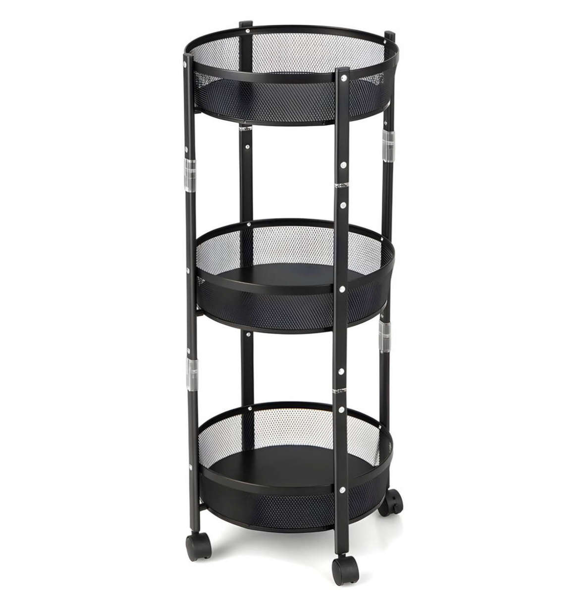 3 Tier Rolling Fruit & Vegetable Storage Basket - Kitchen Storage & Organisation