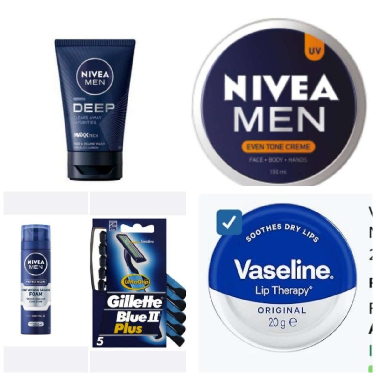 NIVEA MEN KIT 2 - Face Card Kit (5 products)
