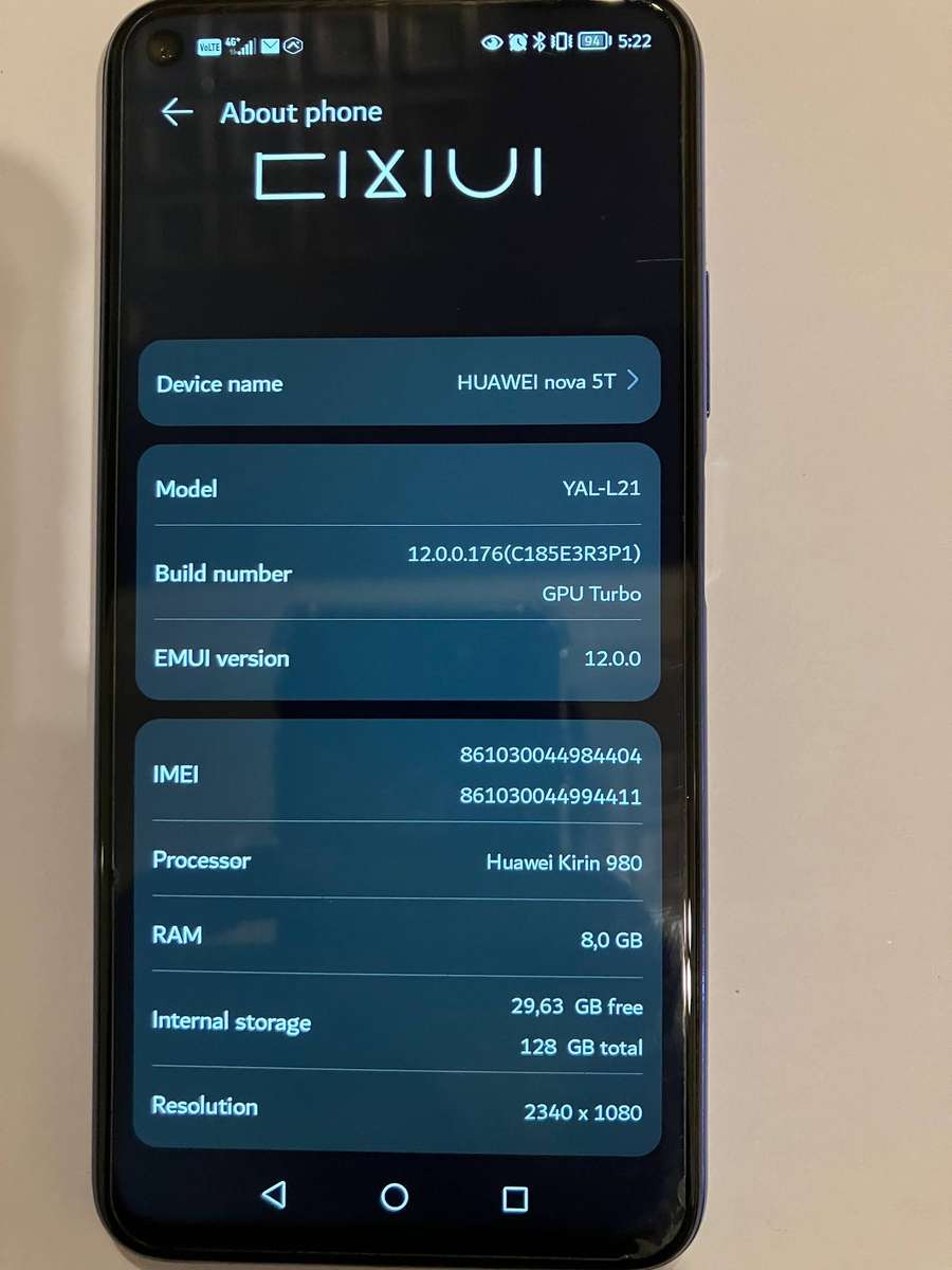 Huawei Nova 5T