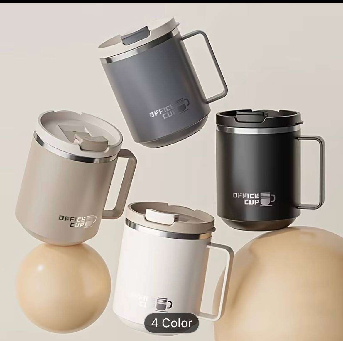 1pc Stainless Steel Insulated Coffee Tumbler with Lid
