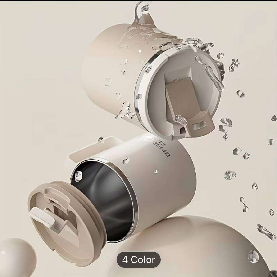 1pc Stainless Steel Insulated Coffee Tumbler with Lid
