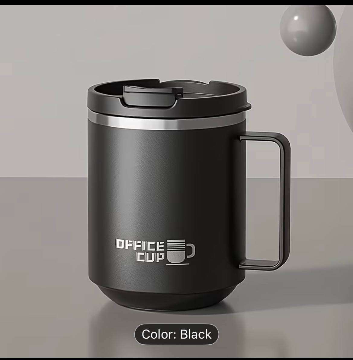 1pc Stainless Steel Insulated Coffee Tumbler with Lid