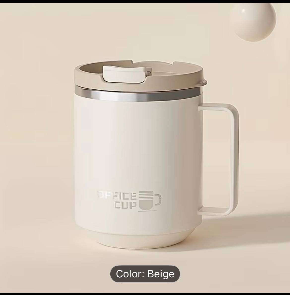 1pc Stainless Steel Insulated Coffee Tumbler with Lid