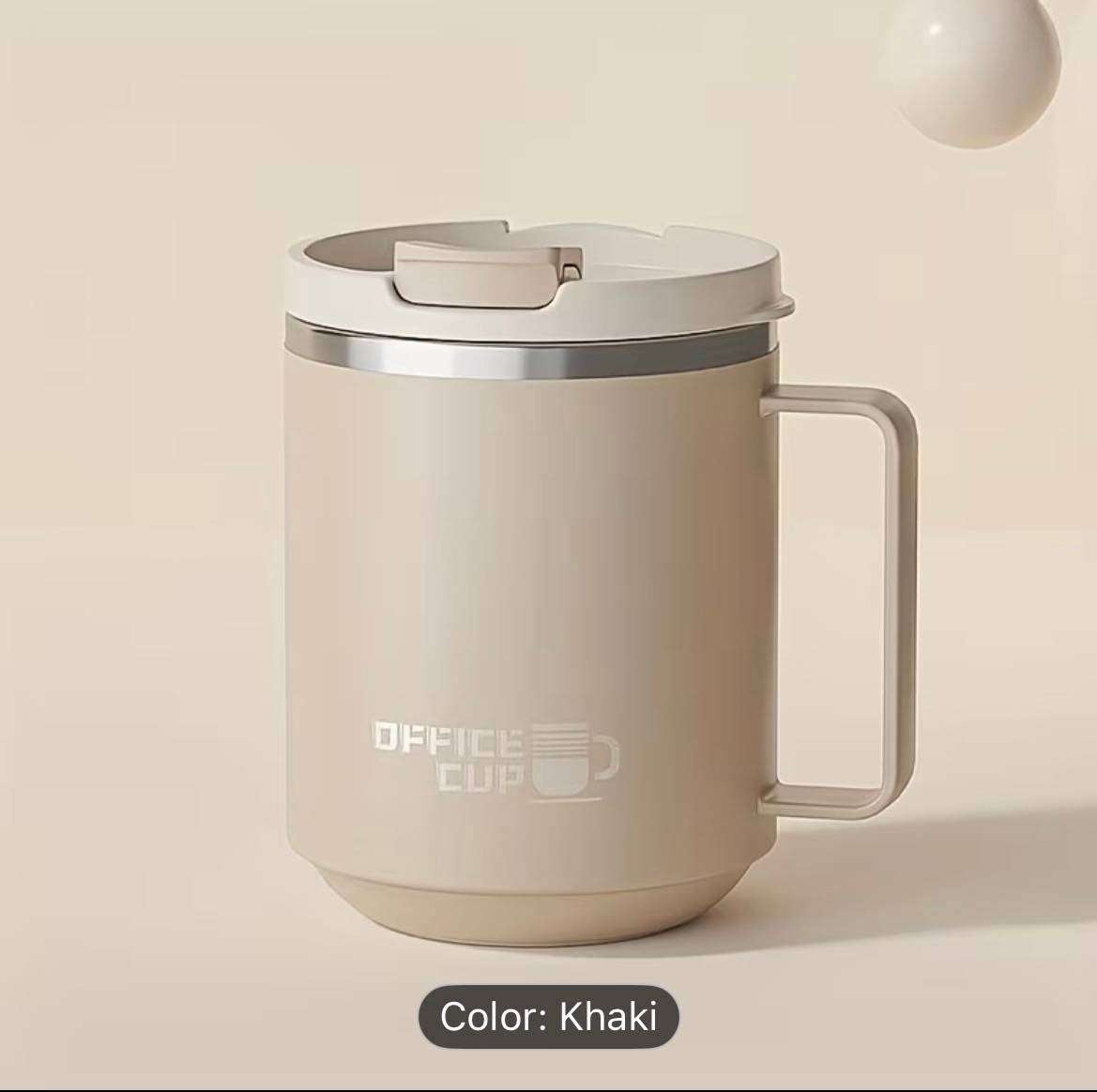 1pc Stainless Steel Insulated Coffee Tumbler with Lid