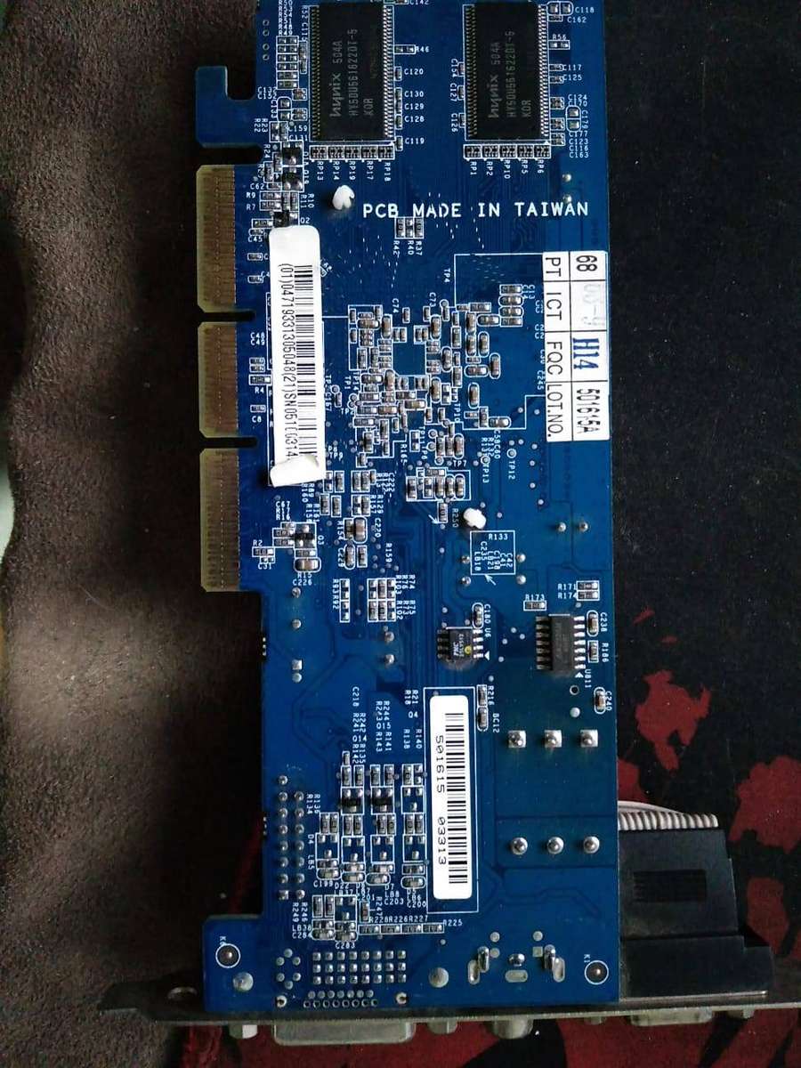 Vintage AGP Graphics Card - DVI/VGA/S-Video - D33006 - Untested - For Retro PC Build