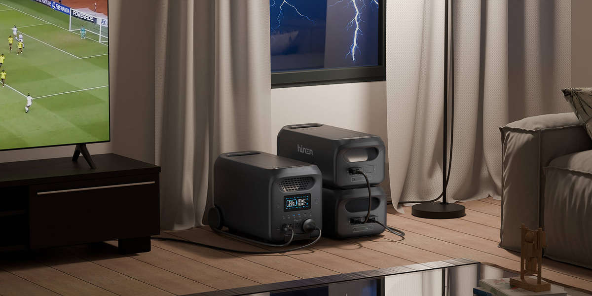 Hinen PS3000- 3000w Portable System with 5kwh (2.5kwh internal+2.5kwh external ) battery+ Smart Box