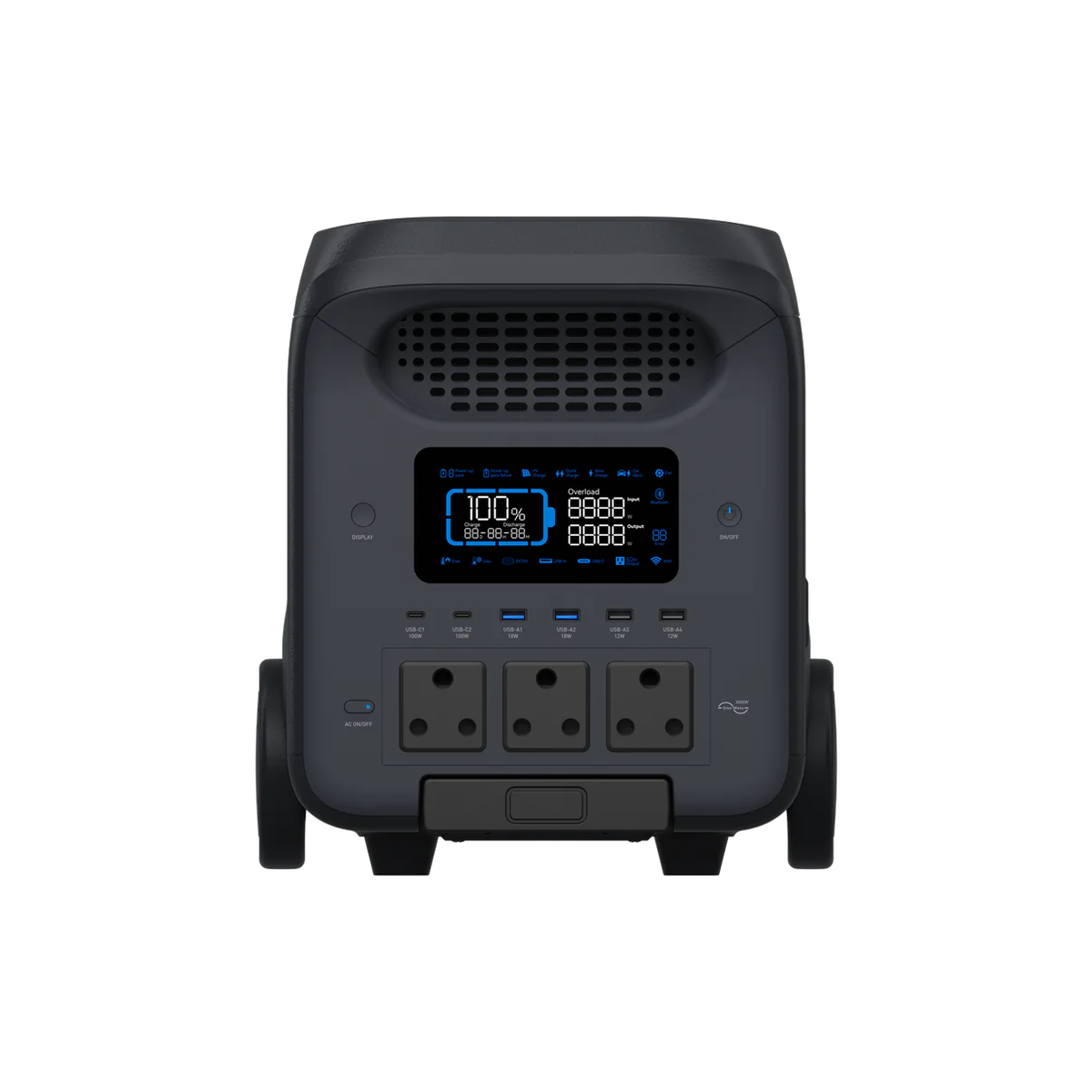 Hinen PS3000- 3000w Portable System with 5kwh (2.5kwh internal+2.5kwh external ) battery+ Smart Box