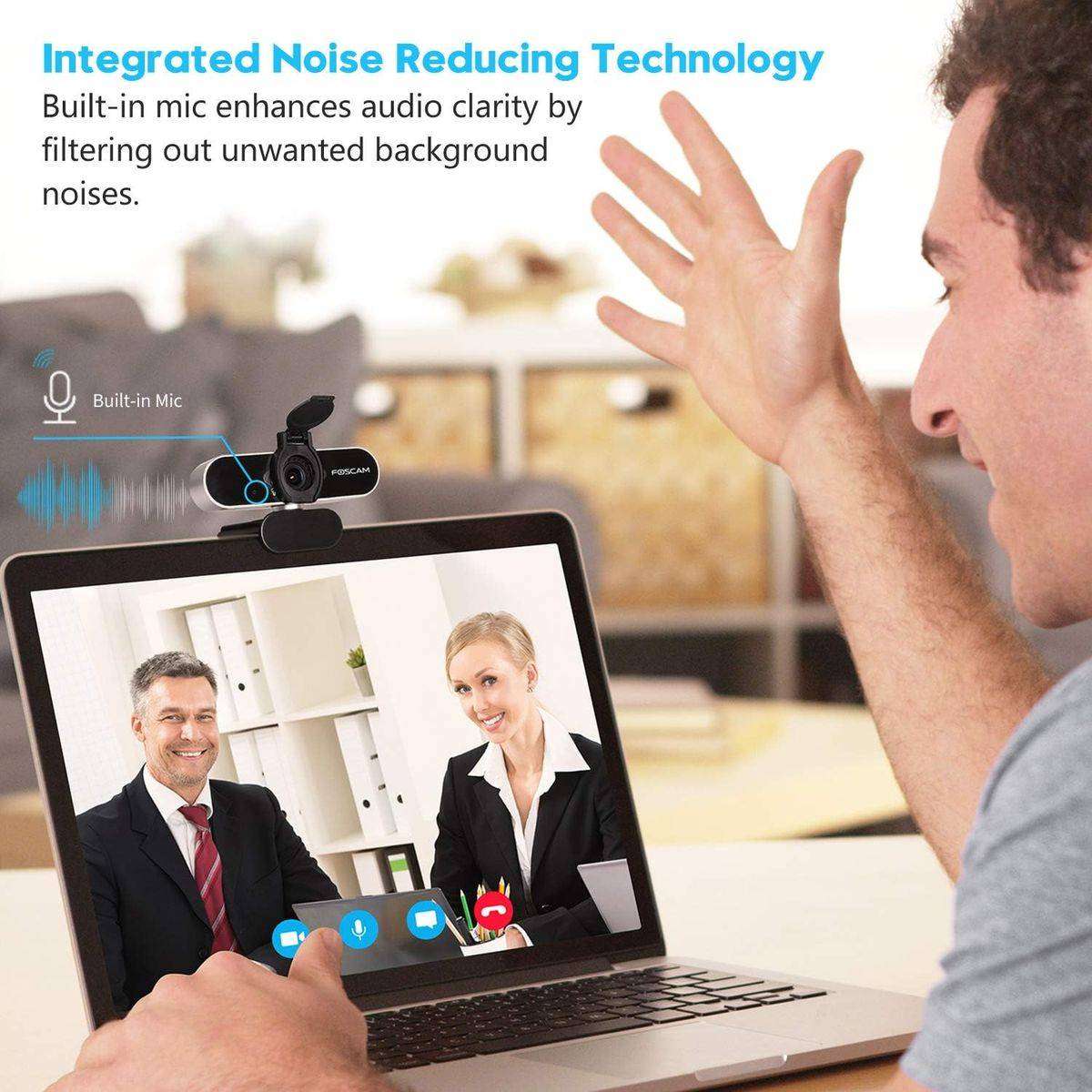 FOSCAM 1080P HD USB Streaming Web Cam