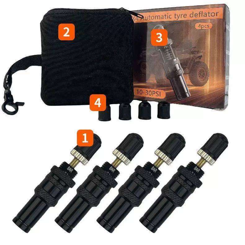 Maisoon 4x4 Hand Tire Pressure Reduction Valve - Air Release Deflator Gauge