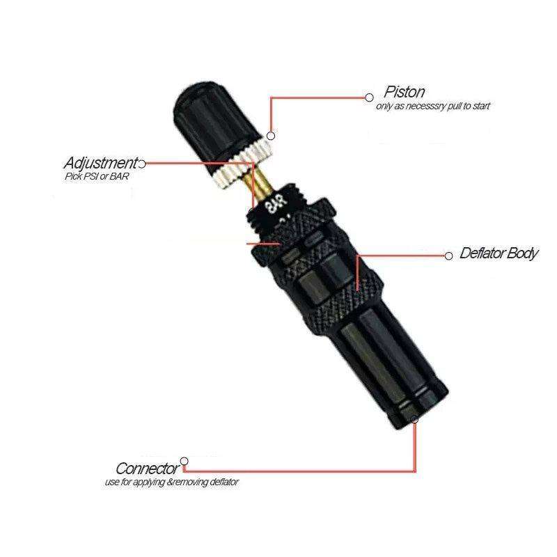 Maisoon 4x4 Hand Tire Pressure Reduction Valve - Air Release Deflator Gauge