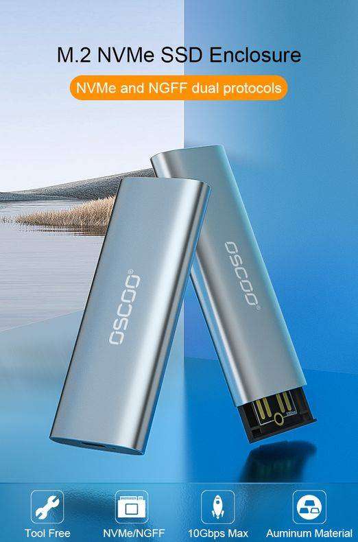 MEMORY OSCOO OSDN 1 M.2 NVME NGFF ENCLOSURE 1789