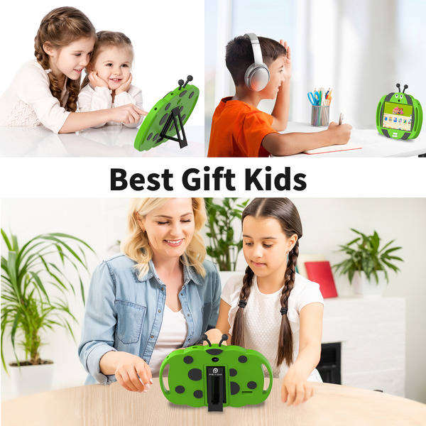 PRITOM Kids Smart Tablet 7 WiFi | 2GB RAM, 32GB Storage, Parental Controls - Green