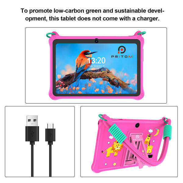 PRITOM Kids Adventure Tablet 7 Pink