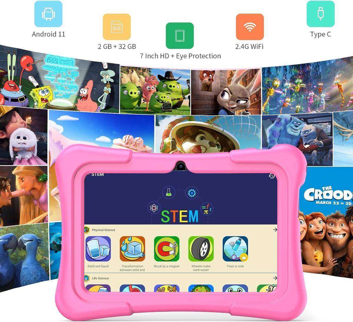 Pritom Smart Tablet for Kids 7